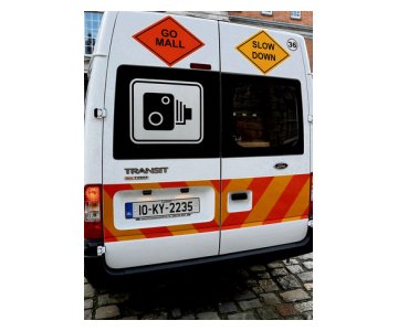 Picture Of Speed Camera Van Towns in Ireland